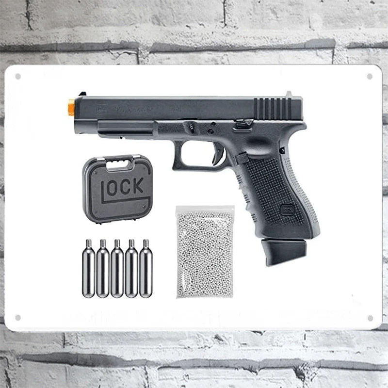 2022 Umarex Glock G34 Gen4 C02 Blowback Deluxe (Vfc) Airsoft Pistol Bb Air Soft with Wearable4U Bundle Tin Sign Metal Poster
2022 Umarex Glock G34 Gen4 C02 Blowback Deluxe (Vfc) Airsoft Pistol Bb Air Soft with Wearable4U Bundle Tin Sign Metal Poster
