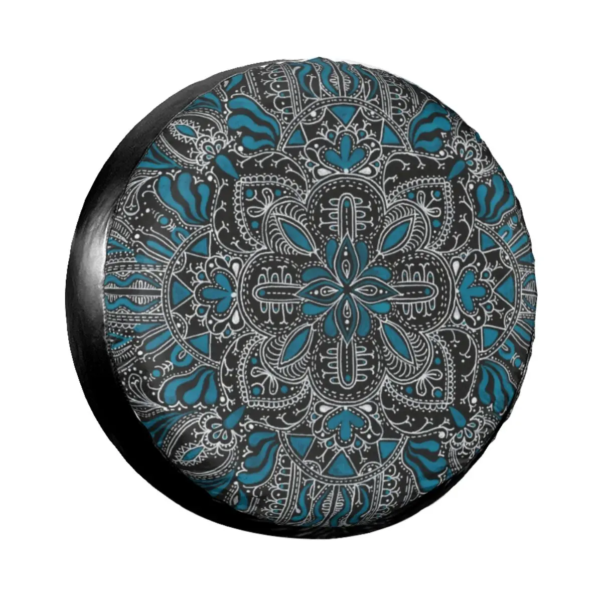 Black White Turquoise Mandala Pattern Spare Tire Cover Bag Pouch for Jeep Hummer Boho Floral Waterproof Car Wheel Covers
Black White Turquoise Mandala Pattern Spare Tire Cover Bag Pouch for Jeep Hummer Boho Floral Waterproof Car Wheel Covers