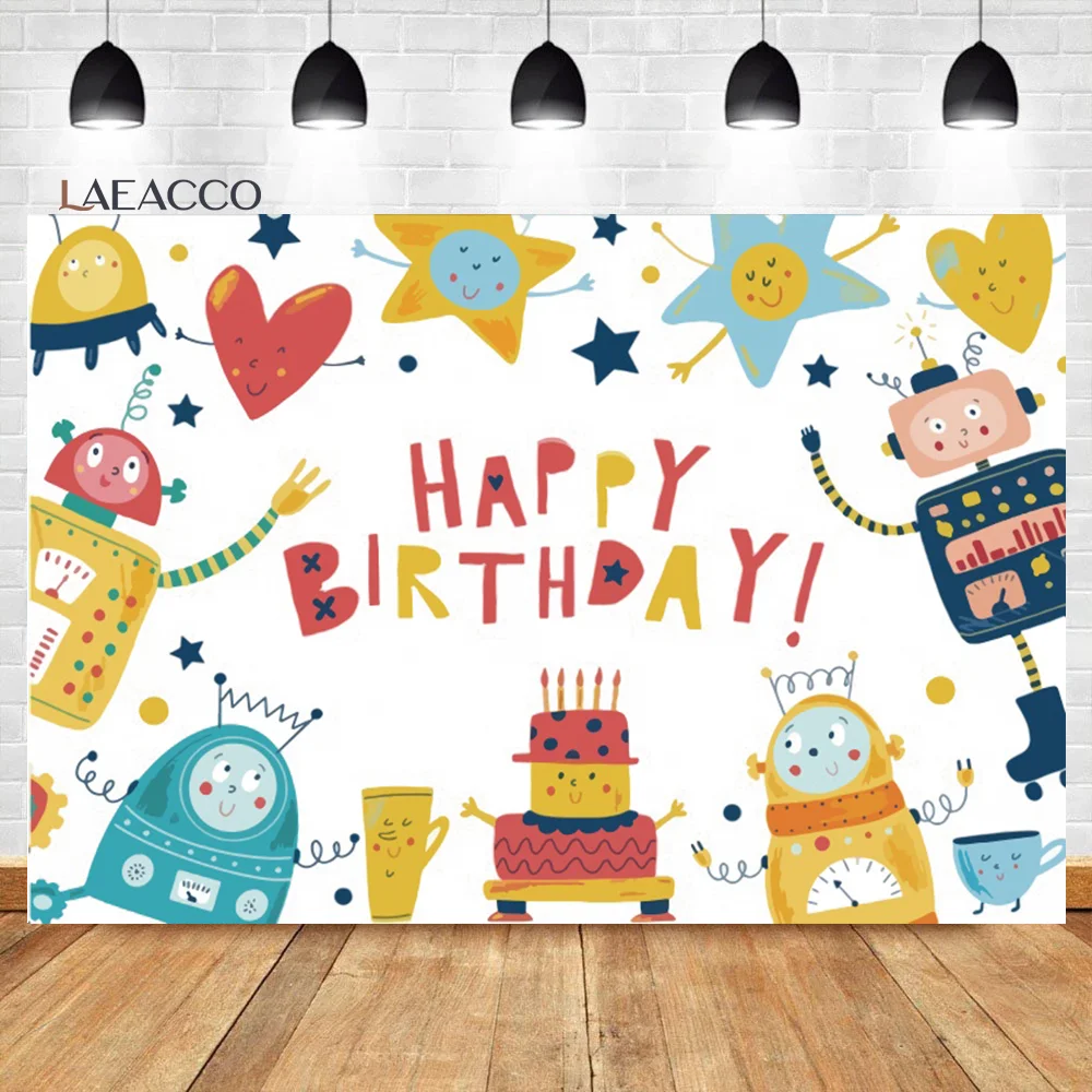 Laeacco Cute Monster Alions Cartoon Robot Birthday Background Boys Kids Baby Shower Portrait Customized Photography Backdrops
Laeacco Cute Monster Alions Cartoon Robot Birthday Background Boys Kids Baby Shower Portrait Customized Photography Backdrops