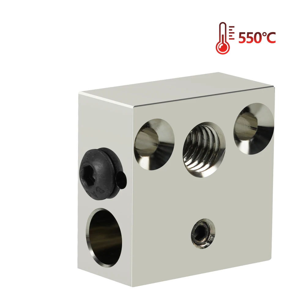 3D Printer CR10 Heated Block Titanium Alloy Heat Block Copper Plating For Ender 3 CR-10 Hotend 3D Printer
3D Printer CR10 Heated Block Titanium Alloy Heat Block Copper Plating For Ender 3 CR-10 Hotend 3D Printer