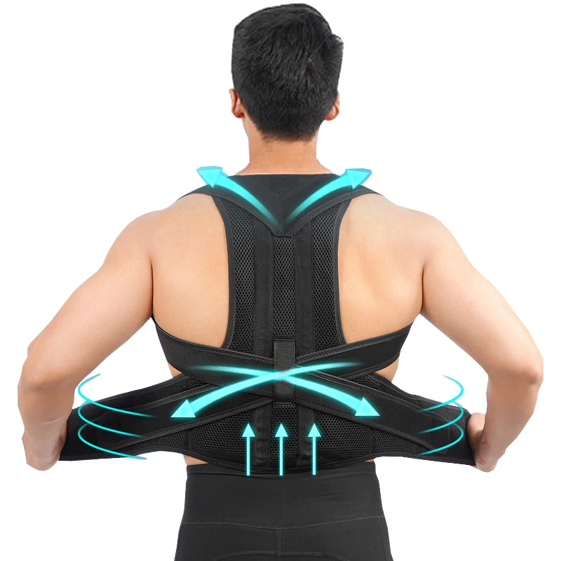 

Alloy Keel Upper Back Clavicle Support Slouching Corrective Shoulder Posture Correction Scoliosis Spine Brace Belt Student Adult