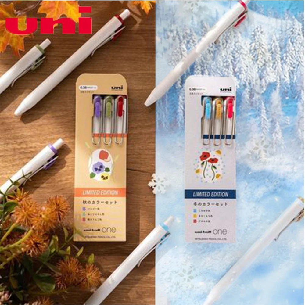 3 Colors New UNI Small Thick Core Gel Pen UMN-S-38/05 uni-ball a Series Autumn And Winter Limited Set
3 Colors New UNI Small Thick Core Gel Pen UMN-S-38/05 uni-ball a Series Autumn And Winter Limited Set