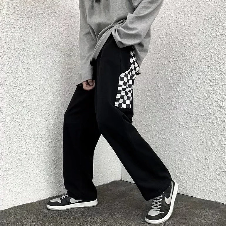 Plaid Stitching Pants Men and Women Summer Street Hip-hop Ins Straight Loose Casual Pants Trend Overalls Y2k Pants
Plaid Stitching Pants Men and Women Summer Street Hip-hop Ins Straight Loose Casual Pants Trend Overalls Y2k Pants
