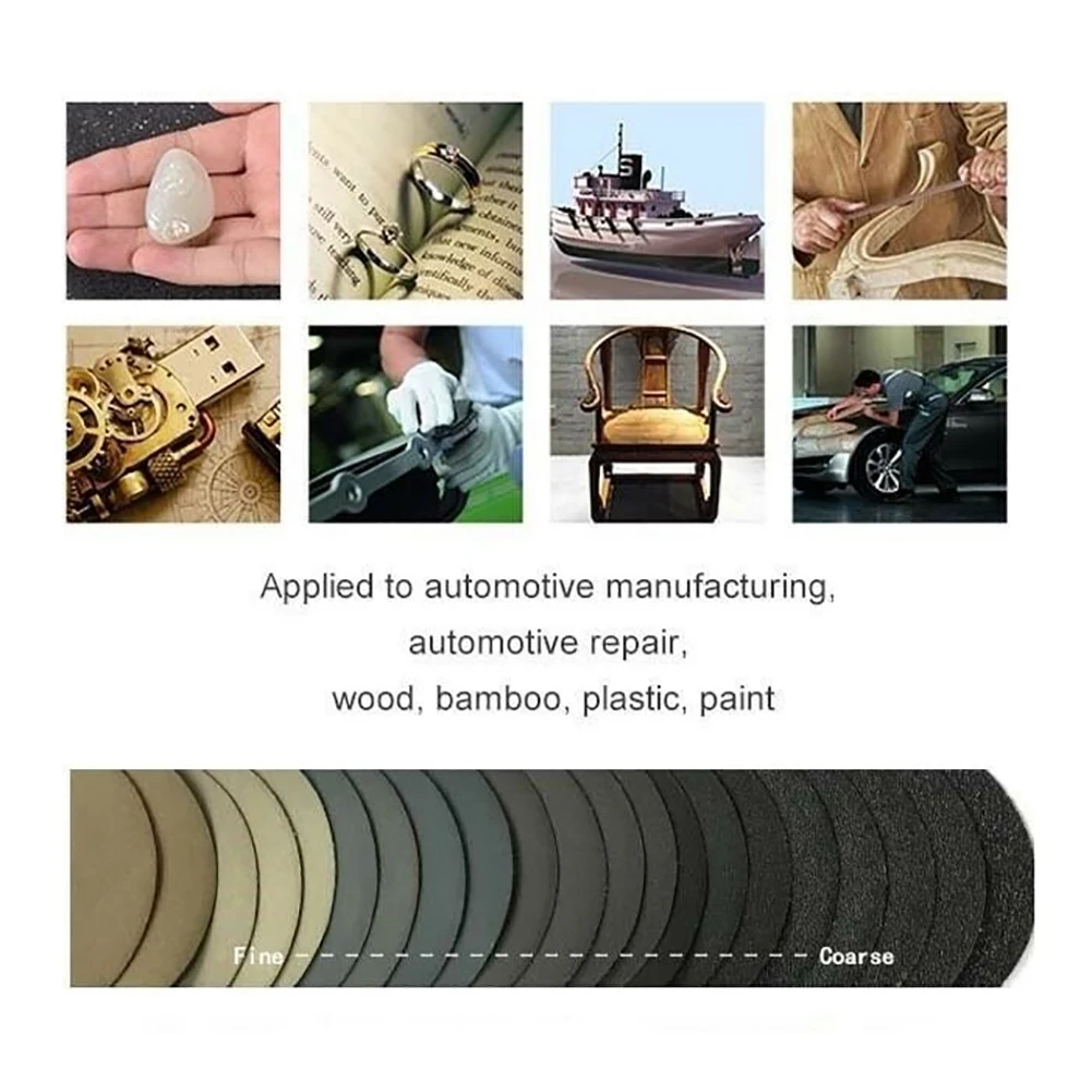10PCS 3 Inch 240-10000# Silicon Carbide Sanding Discs Wet/Dry Sanding Sandpaper Hook Loop Round Abrasive Paper Tool Accessory
10PCS 3 Inch 240-10000# Silicon Carbide Sanding Discs Wet/Dry Sanding Sandpaper Hook Loop Round Abrasive Paper Tool Accessory