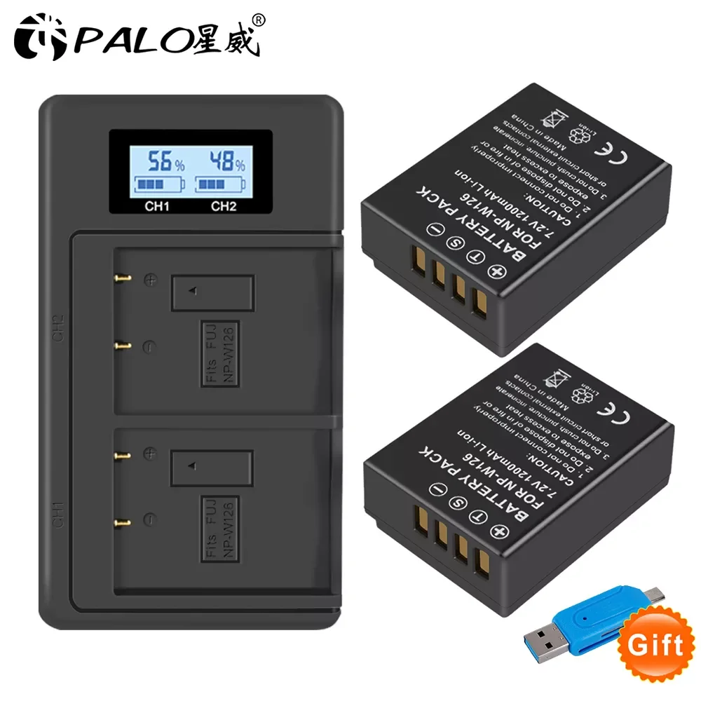 PALO NP W126 NPW126 W126S NP-W126 Battery + LCD Dual Charger for Fujifilm Fuji X100F XPRO1 X-A1 HS50EXR XT1 X-T2
PALO NP W126 NPW126 W126S NP-W126 Battery + LCD Dual Charger for Fujifilm Fuji X100F XPRO1 X-A1 HS50EXR XT1 X-T2