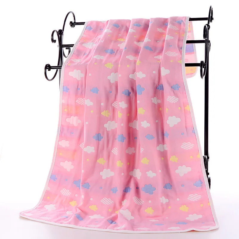 

6 Layers Gauze Cotton Baby Blanket Newborn Summer Blanket Baby Accessories Bedding Swaddling Children's Air Conditioning Quilt