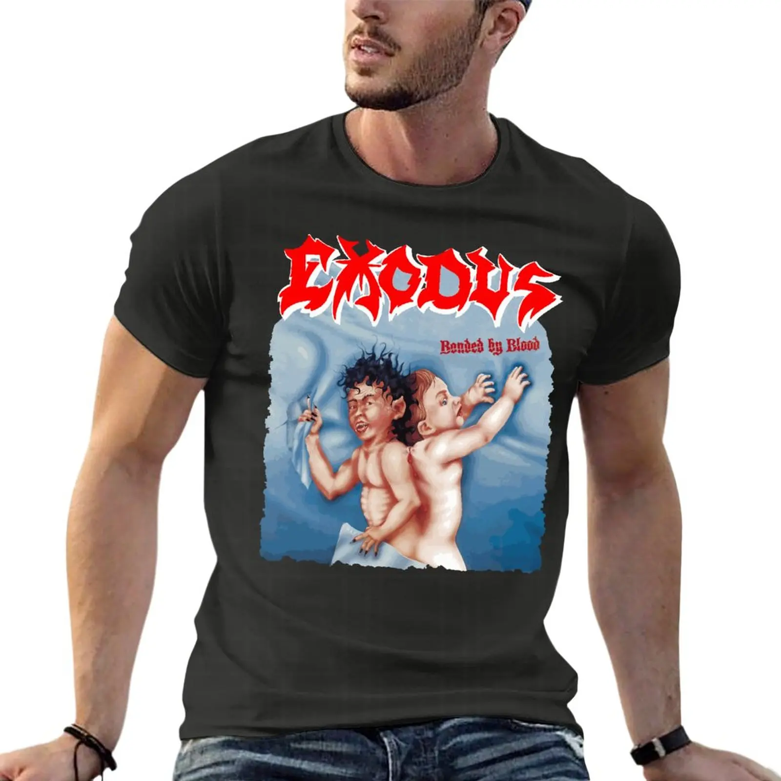 Exodus Bonded By Blood Black Funny Oversize T Shirts Brand Mens Clothes 100% Cotton Streetwear Large Size Tops Tee
Exodus Bonded By Blood Black Funny Oversize T Shirts Brand Mens Clothes 100% Cotton Streetwear Large Size Tops Tee