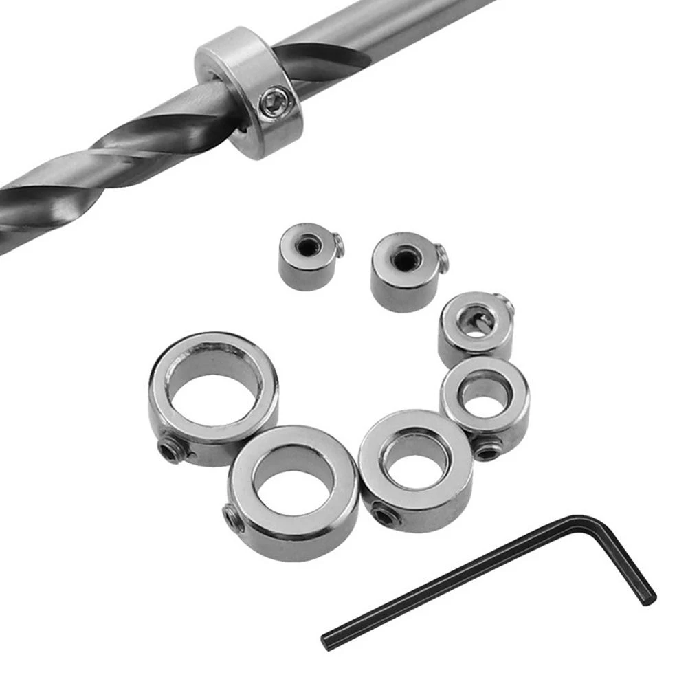7pcs Woodworking Drill Locator Depth Stop Collars Ring Positioner Drill For Drill Limited Ring 1/8" 3/16" 1/4" 5/16" 3/8" 7/16"
7pcs Woodworking Drill Locator Depth Stop Collars Ring Positioner Drill For Drill Limited Ring 1/8" 3/16" 1/4" 5/16" 3/8" 7/16"