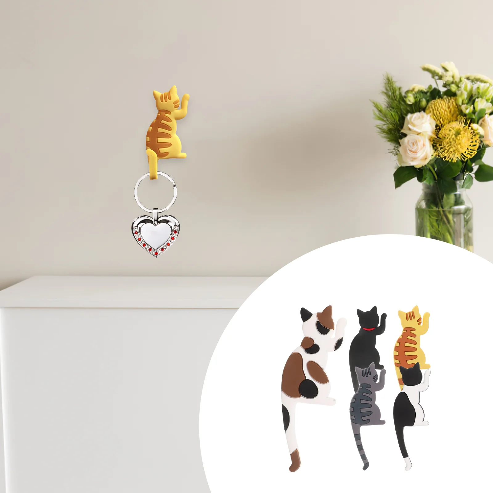 Cat Magnetic Hook Kitchen Magnets Holder Fridge Decals Hooks Hanging Cartoon Hanger Door Coat Heavy Duty
Cat Magnetic Hook Kitchen Magnets Holder Fridge Decals Hooks Hanging Cartoon Hanger Door Coat Heavy Duty