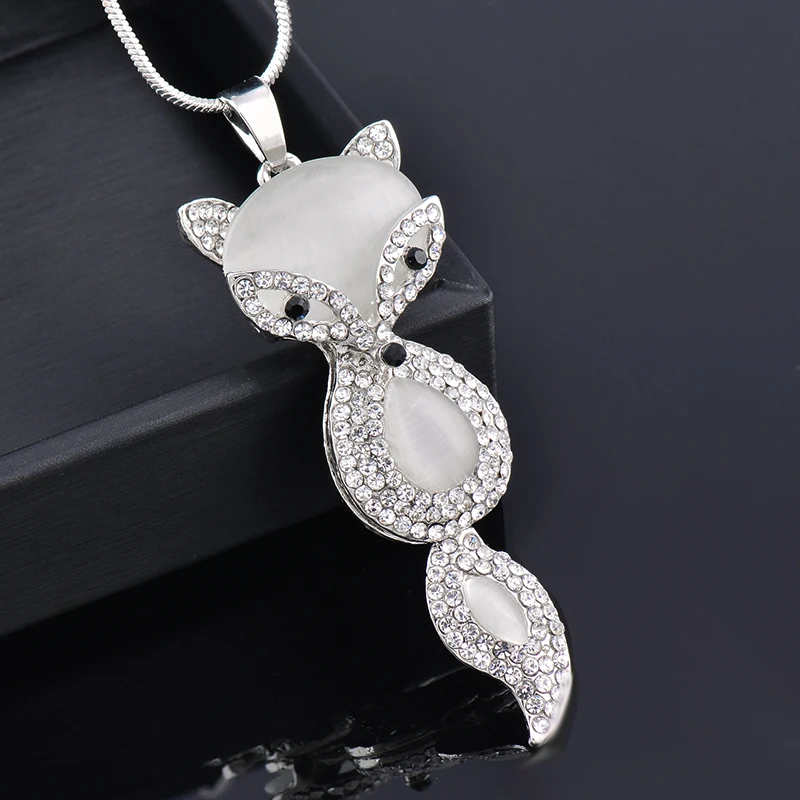 KIOOZOL Sexy Cubic Zirconia Pendant Silver Color Long Necklace For Women Animal Style Vintage jewelry 2022 087 KO1
KIOOZOL Sexy Cubic Zirconia Pendant Silver Color Long Necklace For Women Animal Style Vintage jewelry 2022 087 KO1