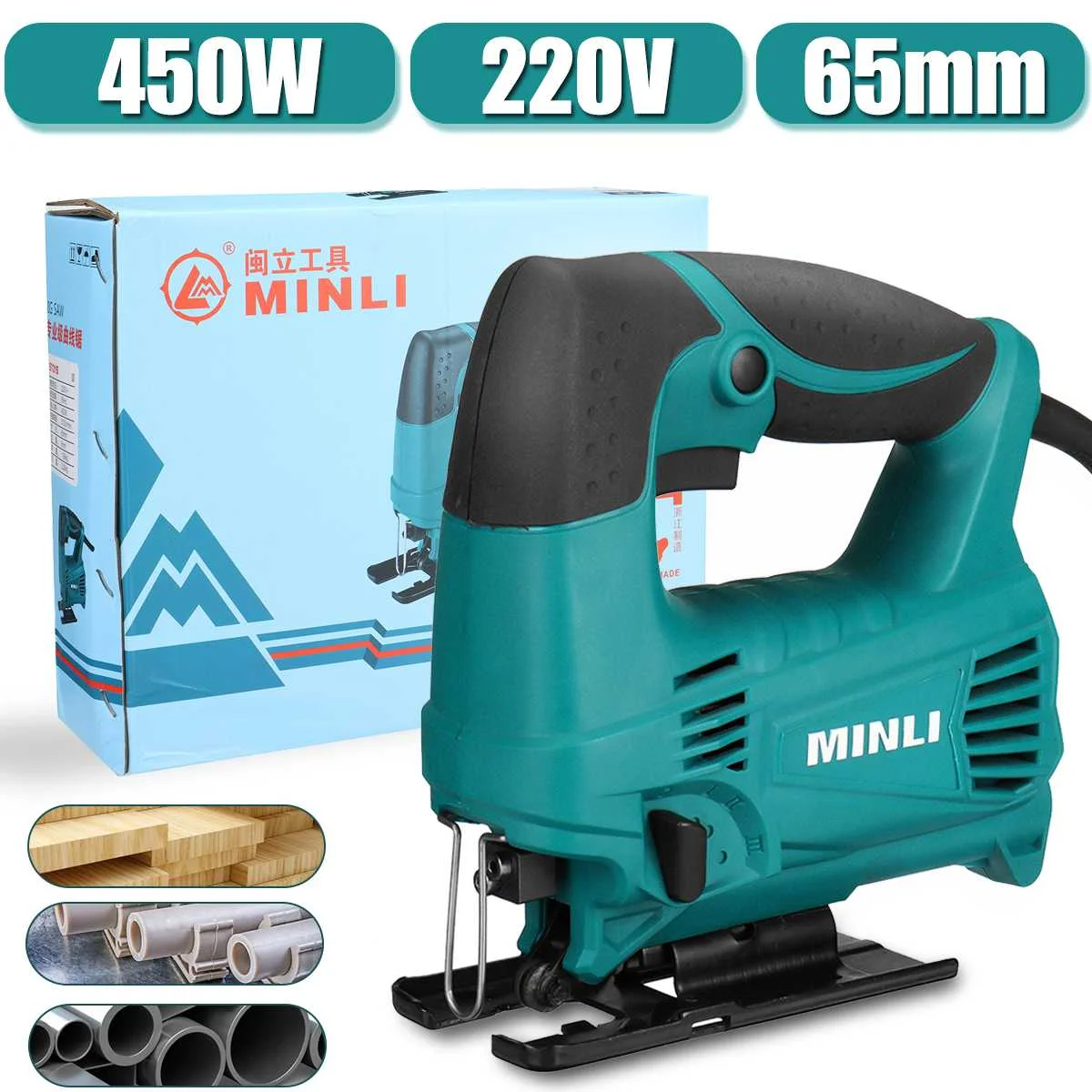 220V 65mm 3100RPM Jig Saw Electric Saw 3 Variable Speed Electric Home Power Tools Miter Saw Machine Woodworking Power Tool
220V 65mm 3100RPM Jig Saw Electric Saw 3 Variable Speed Electric Home Power Tools Miter Saw Machine Woodworking Power Tool