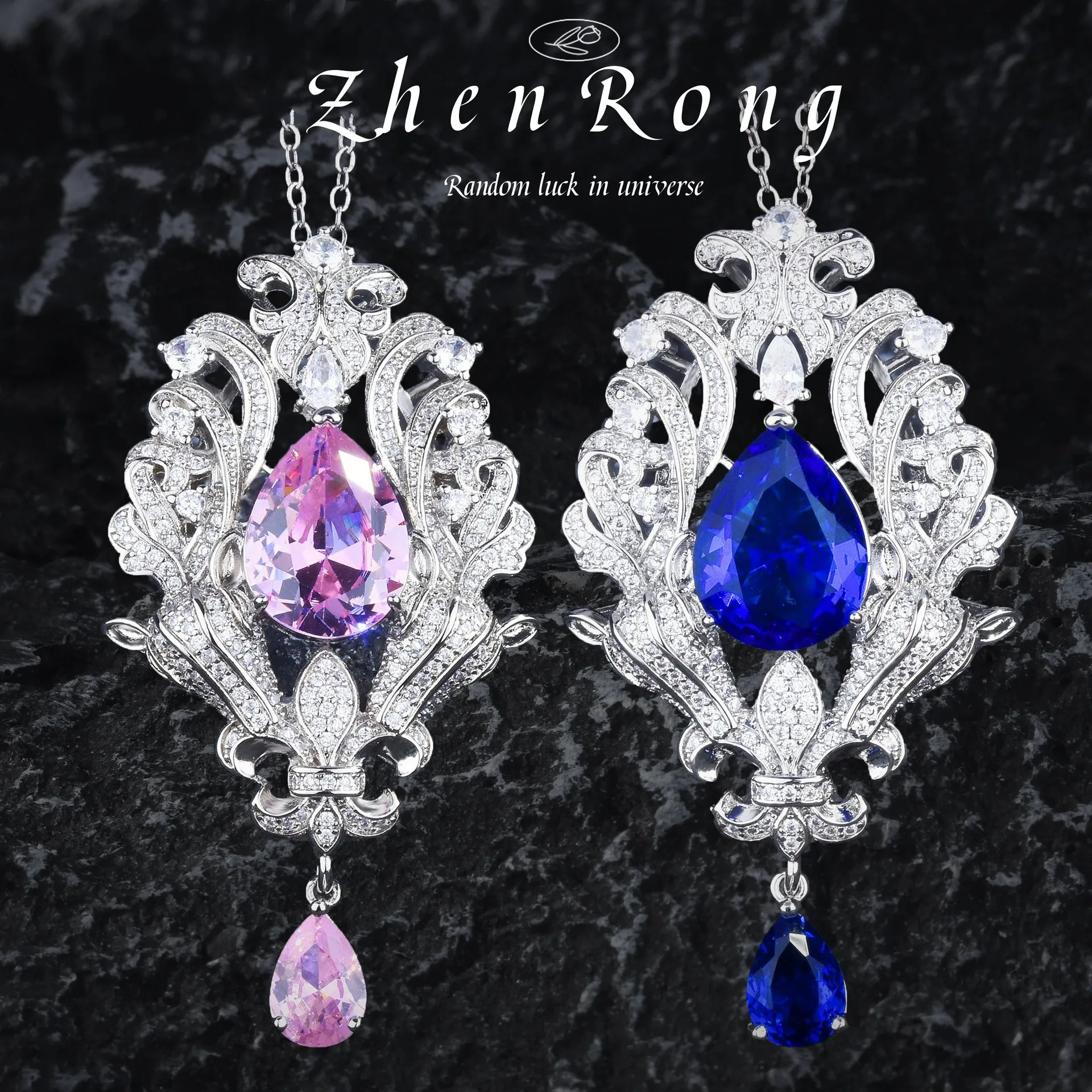 New Retro Iris Flower Design Water Drop Royal Blue Sapphire Pendant Necklaces For Women Fashion Silver Color Wedding Accessories
New Retro Iris Flower Design Water Drop Royal Blue Sapphire Pendant Necklaces For Women Fashion Silver Color Wedding Accessories
