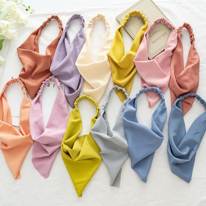 Solid Color Hair Scarf Vintage Triangle Bandanas Hairband Printting Headband Elastic Hair Bands Turban Headwrap Hair Accessories
Solid Color Hair Scarf Vintage Triangle Bandanas Hairband Printting Headband Elastic Hair Bands Turban Headwrap Hair Accessories