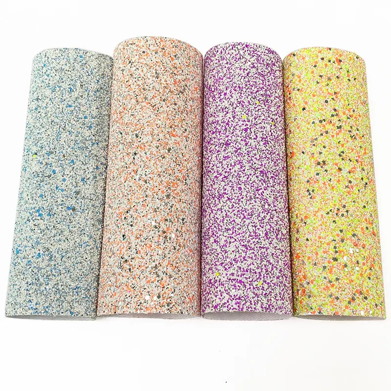 Multicolored Chunky Glitter Faux Leather Fabric Sheet for Making Shoes/Bags/Hairbows/DIY Accessories/Cloting
Multicolored Chunky Glitter Faux Leather Fabric Sheet for Making Shoes/Bags/Hairbows/DIY Accessories/Cloting
