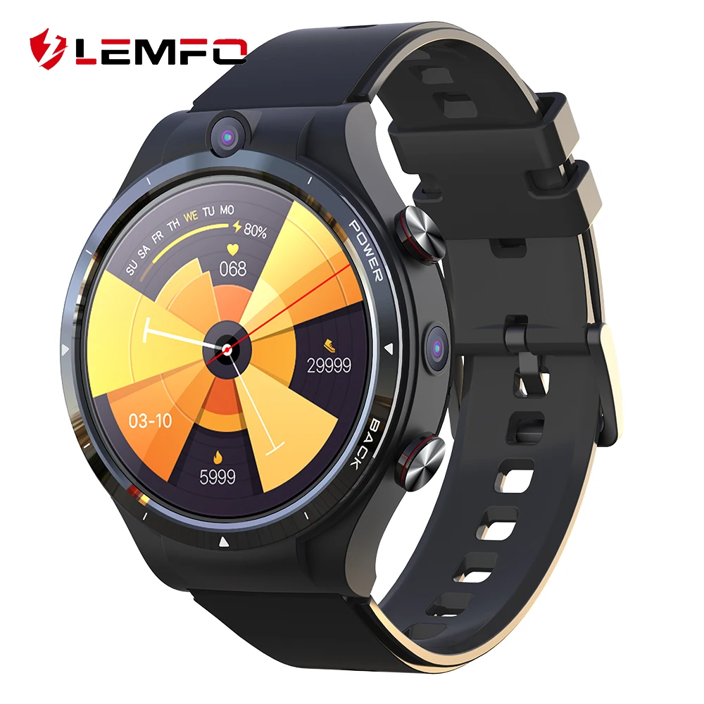 Оригинальные Смарт-часы LEMFO LEM15 4G мужские 128 Гб ПЗУ 900 мАч Внешний аккумулятор 2021