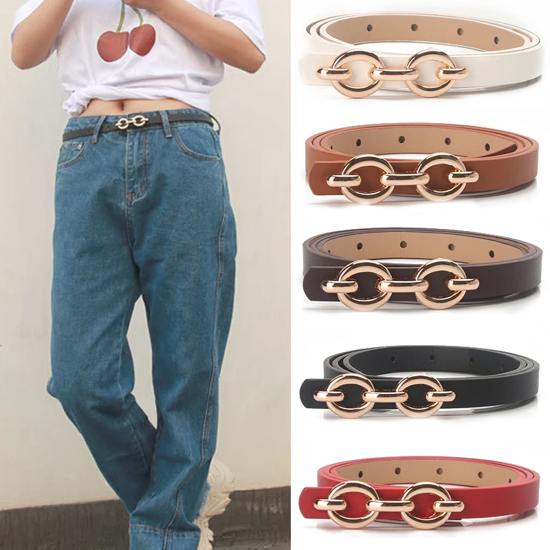 2023 Women PU Leather Belts Skinny Thin Belt Alloy Buckle Waist Belt Pants Dresses Jeans Waistbands Adjustable Gold Chain Belt
2023 Women PU Leather Belts Skinny Thin Belt Alloy Buckle Waist Belt Pants Dresses Jeans Waistbands Adjustable Gold Chain Belt