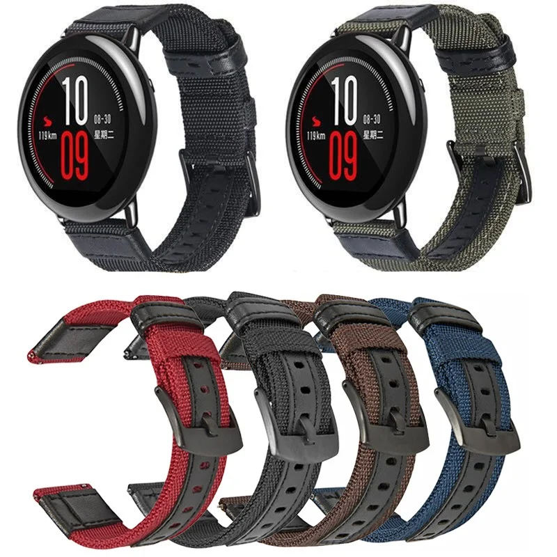 Wrist Strap 22mm Sports Nylon bands for Xiaomi Huami Amazfit PACE Stratos 3 2/2S GTR 47mm 3 Smart Watch Replacement Smart band
Wrist Strap 22mm Sports Nylon bands for Xiaomi Huami Amazfit PACE Stratos 3 2/2S GTR 47mm 3 Smart Watch Replacement Smart band