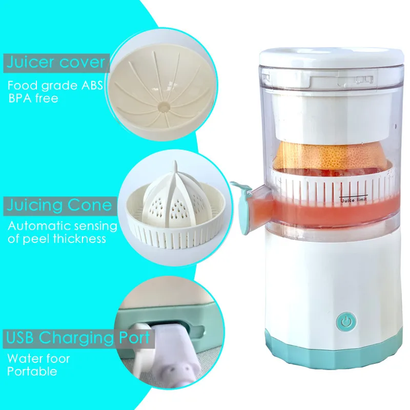 45W Wireless Slow Juicer Automatic Orange Lemon Juicer USB Charging Juices Separator Portable Squeezer Pressure Juicer for Home
45W Wireless Slow Juicer Automatic Orange Lemon Juicer USB Charging Juices Separator Portable Squeezer Pressure Juicer for Home