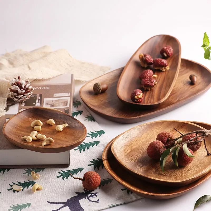 Solid Wood Pan Plate Sushi Serving Platter Fruit Dishes Saucer Tea Tray Dessert Dinner Plates Lovesickness Wood Dinnerware Set
Solid Wood Pan Plate Sushi Serving Platter Fruit Dishes Saucer Tea Tray Dessert Dinner Plates Lovesickness Wood Dinnerware Set