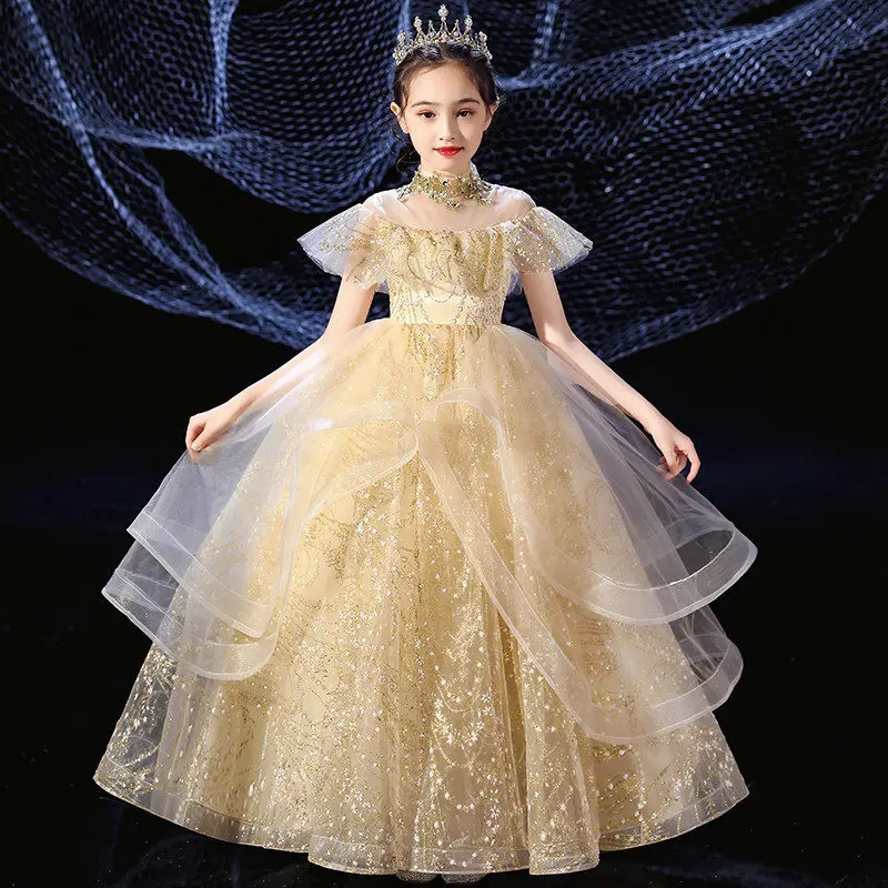 Baby Girls New Birthday Princess Flower Wedding Lace Ball Gown Dress Children Clothing Patchwork Ruffles Sequin Long Dress L90
Baby Girls New Birthday Princess Flower Wedding Lace Ball Gown Dress Children Clothing Patchwork Ruffles Sequin Long Dress L90