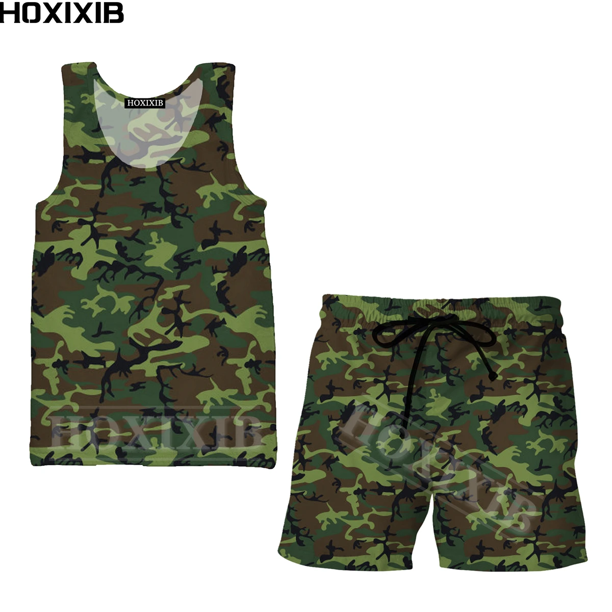 HOXIXIB Mens Clothes Camouflage Two Piece Tank Tops Men Short Sets Women Clothing 3D Print Jungle Hunt Tracksuit Outdoor Fun Tee
HOXIXIB Mens Clothes Camouflage Two Piece Tank Tops Men Short Sets Women Clothing 3D Print Jungle Hunt Tracksuit Outdoor Fun Tee