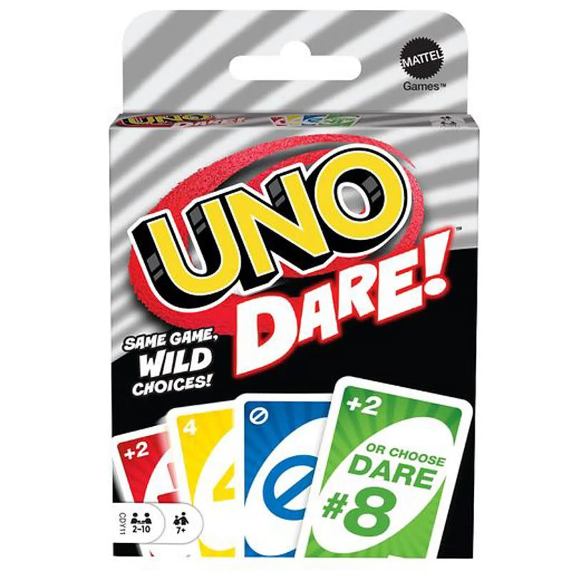 

Board Games Mattel UNO-Dare Wild Choices Card Game Family Funny Poker Toys for 2-10 Players Ages 7Y+ Children Birthday Gifts
