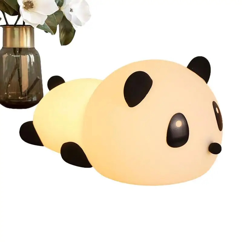 

Силиконовая перезаряжаемая лампа в виде панды, дизайнерский домашний декор для гостиной, спальни, кухни, кабинета