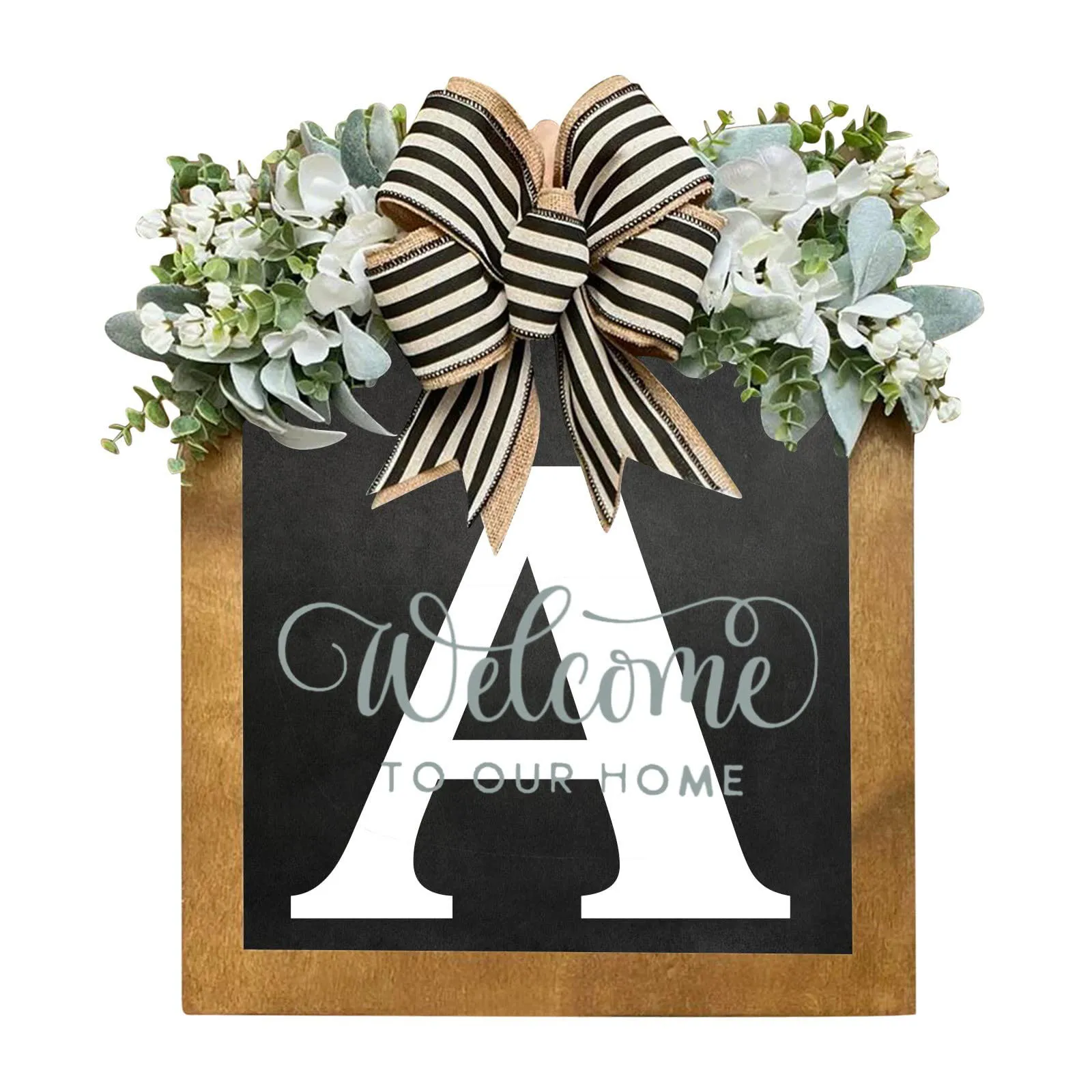 Last Name Front Door Wreath Welcome Sign 26 Letter Bow Flower Wreath Indoor Outdoor Home Door Hanging Decor 30cm
Last Name Front Door Wreath Welcome Sign 26 Letter Bow Flower Wreath Indoor Outdoor Home Door Hanging Decor 30cm