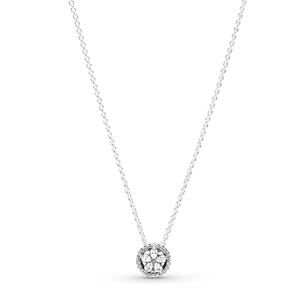 New S925 Silver Sparkling Snowflake Clavicle Chain for Birthday Party Anniversary Fashion Jewelry and Fit For Pandora Women Gift
New S925 Silver Sparkling Snowflake Clavicle Chain for Birthday Party Anniversary Fashion Jewelry and Fit For Pandora Women Gift