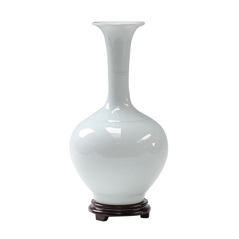 

Античная керамическая ваза Цзиндэчжэнь, фарфоровая цветная глазурованная белая ваза с трещинами для льда, современные модные ремесла, пред...