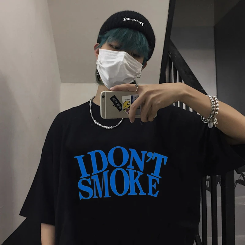 I Don't Smoke Colorful Letters Print T Shirt Women Men Hip Hop Loose Short Sleeve Tee Shirts Harajuku Vintage Y2k Harajuku Tops
I Don't Smoke Colorful Letters Print T Shirt Women Men Hip Hop Loose Short Sleeve Tee Shirts Harajuku Vintage Y2k Harajuku Tops