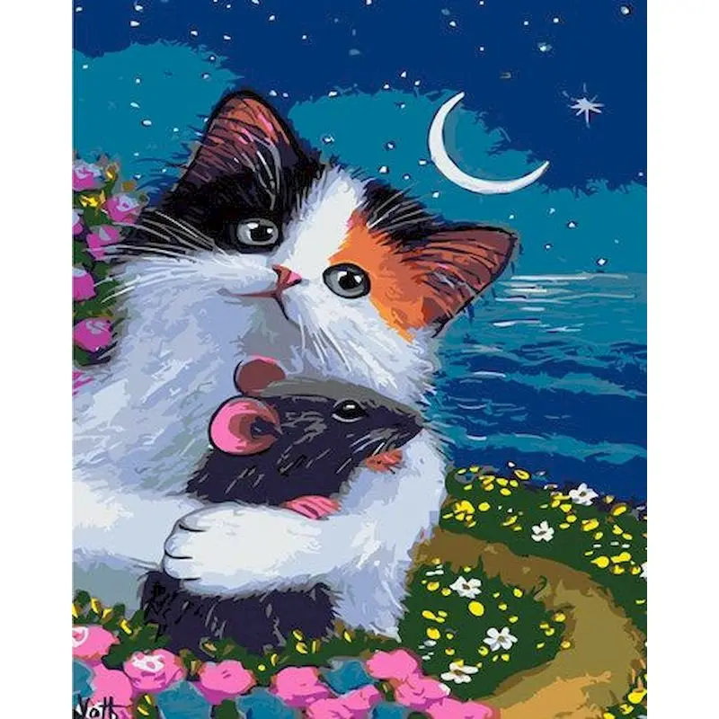 GATYZTORY 60x75cm Oil Painting By Number Animals Hand Painting Acrylic Paints Drawing On Canvas DIY Frame Wall Art For Living R
GATYZTORY 60x75cm Oil Painting By Number Animals Hand Painting Acrylic Paints Drawing On Canvas DIY Frame Wall Art For Living R