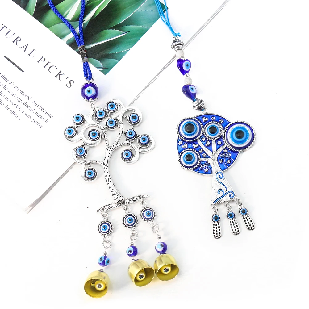 Energy Tree of Life Turkey Nazar Boncuğu Blue Devil Eye Ward Off Evil Bead Bell Metal Wind Chimes Yoga Meditation Hanging Decor
Energy Tree of Life Turkey Nazar Boncuğu Blue Devil Eye Ward Off Evil Bead Bell Metal Wind Chimes Yoga Meditation Hanging Decor