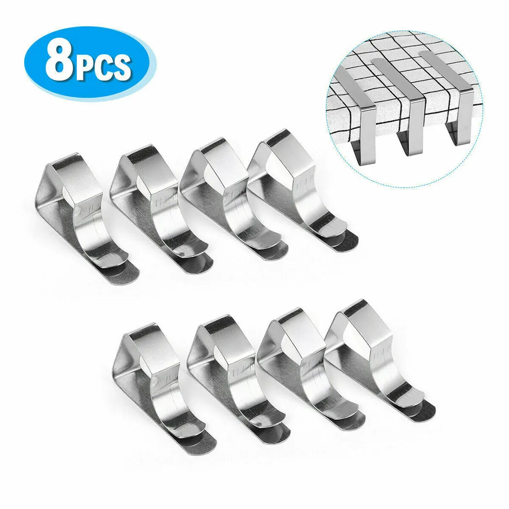 8PCS Tablecloth Clamps Anti-Slip Stainless Steel Tablecloth Clips Holder Clip Securing Holder Wedding Camping Fix Clips
8PCS Tablecloth Clamps Anti-Slip Stainless Steel Tablecloth Clips Holder Clip Securing Holder Wedding Camping Fix Clips
