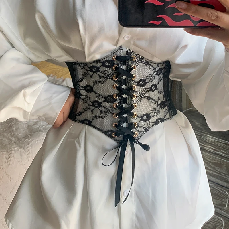 Women Waist Trainer Corset, Lace Elastic Cincher Shaper Tops with Chest Support for Ladies, Black/Red/White
Women Waist Trainer Corset, Lace Elastic Cincher Shaper Tops with Chest Support for Ladies, Black/Red/White