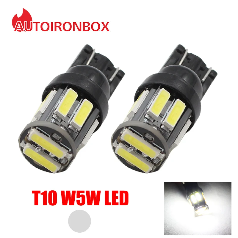 2Pcs T10 Led W5W Led Bulbs T10 7020 10 Smd Car Interior Lights Signal Lamp Dome Reading License Plate Light 12V White
2Pcs T10 Led W5W Led Bulbs T10 7020 10 Smd Car Interior Lights Signal Lamp Dome Reading License Plate Light 12V White