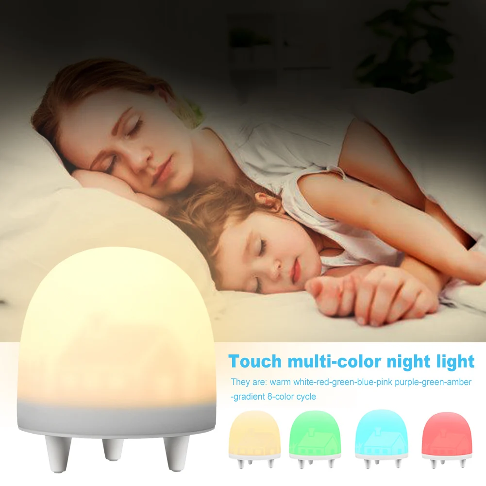 Night Light Touch Sensor Lamp Bedside Table Lamp for Kids Bedroom Rechargeable Dimmable Warm White Light + RGB Color Changing
Night Light Touch Sensor Lamp Bedside Table Lamp for Kids Bedroom Rechargeable Dimmable Warm White Light + RGB Color Changing