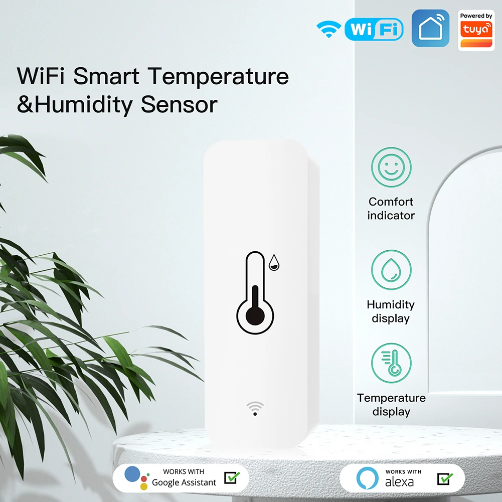 WiFi Remote Alarm Monitor Battery Powered Tuya APP Smart Temperature Humidity Sensor Remote Control Portable for Fridge Freezer
WiFi Remote Alarm Monitor Battery Powered Tuya APP Smart Temperature Humidity Sensor Remote Control Portable for Fridge Freezer