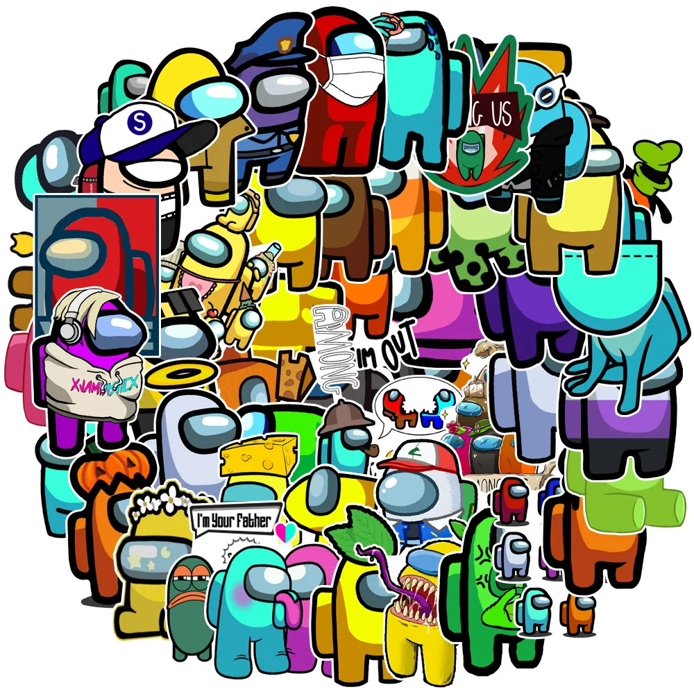 50pcs Hot New Among Us Game Stickers Graffiti DIY Scrapbook Skateboard Phone Luggage Laptop Motor Journal Waterproof Stickers
50pcs Hot New Among Us Game Stickers Graffiti DIY Scrapbook Skateboard Phone Luggage Laptop Motor Journal Waterproof Stickers