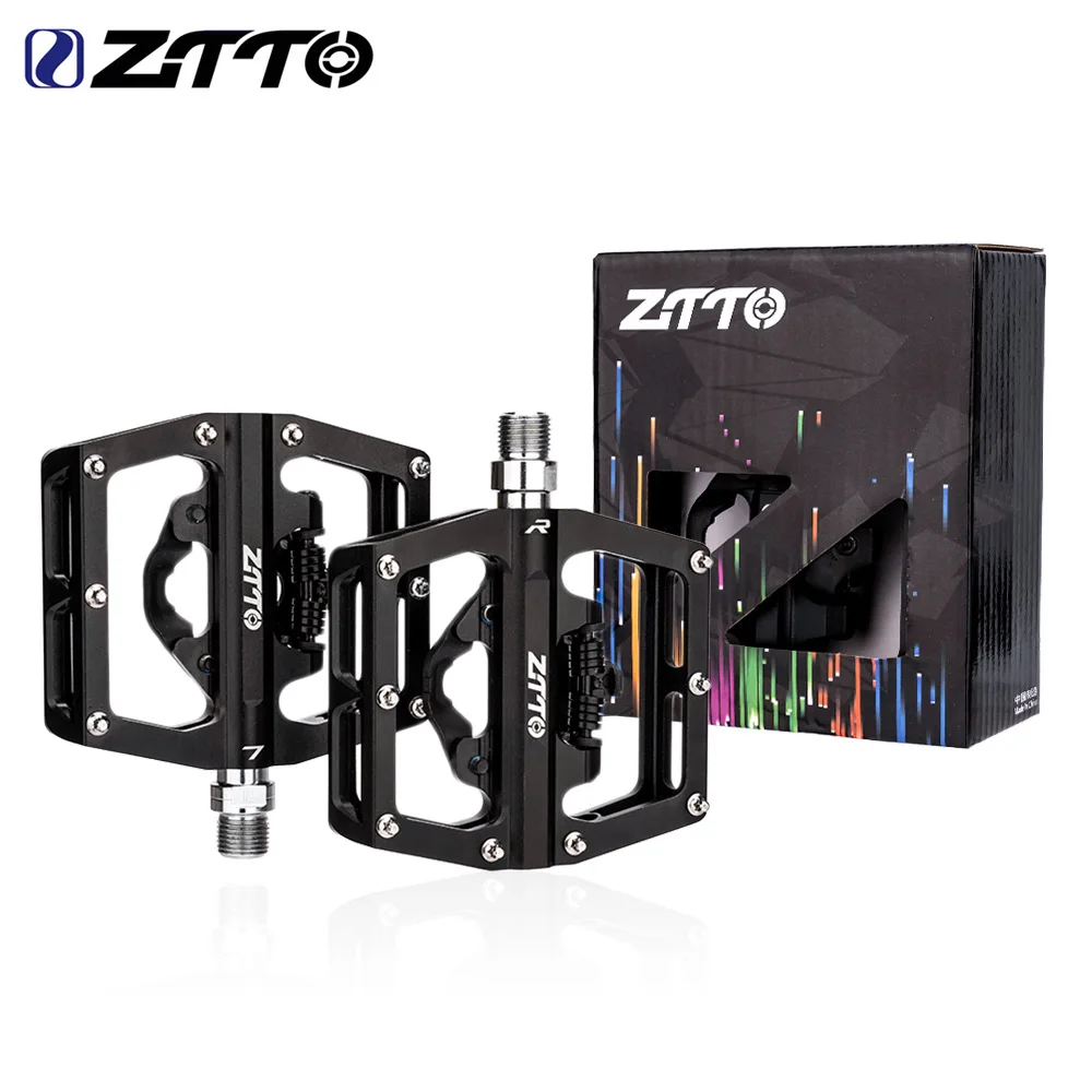 ZTTO bicycle Peilin pedal mountain bike lock pedal to flat pedal aluminum alloy pedal bearing cycling accessories SPD 
ZTTO bicycle Peilin pedal mountain bike lock pedal to flat pedal aluminum alloy pedal bearing cycling accessories SPD