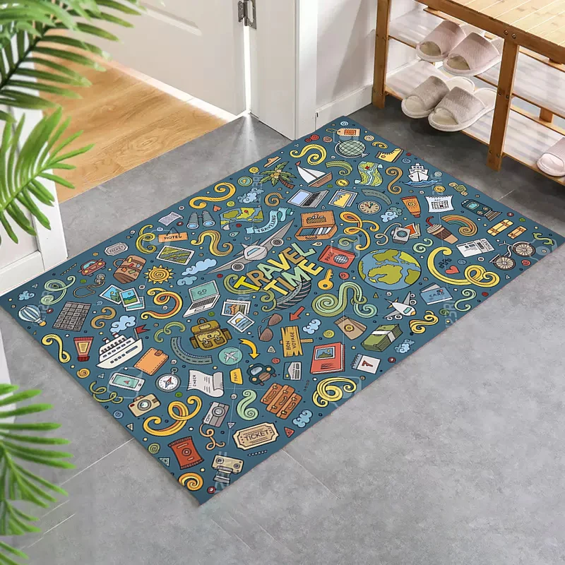 

Concise Style Mats Bedroom Living Room Door Mat Kitchen and Home Items Entrance Doormat Rugs Washable Non-slip Kitchen Rug Foot
