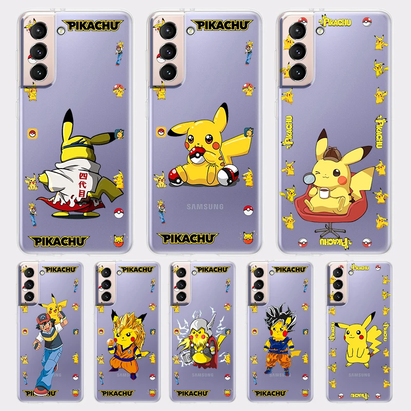 Cute Anime Pikachu for Samsung Galaxy S22 S21 S20 Ultra Plus Pro S10 S9 S8 S7 4G 5G Soft TPU Transparent Phone Case Coque Capa
Cute Anime Pikachu for Samsung Galaxy S22 S21 S20 Ultra Plus Pro S10 S9 S8 S7 4G 5G Soft TPU Transparent Phone Case Coque Capa
