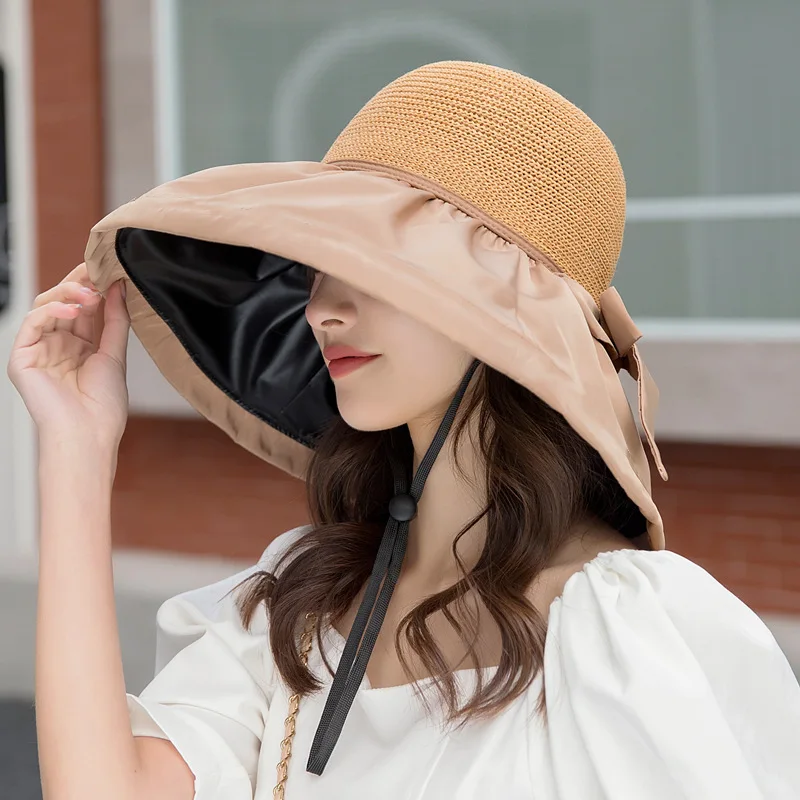Summer Korean version sunscreen bowknot black glue fisherman hat hollow breathable sunshade hat female face small versatile big
Summer Korean version sunscreen bowknot black glue fisherman hat hollow breathable sunshade hat female face small versatile big