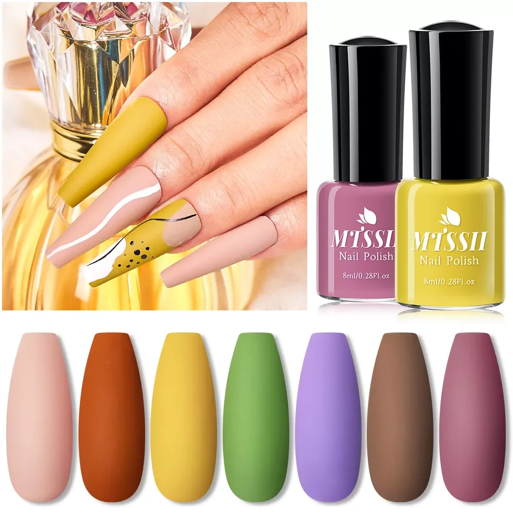 Mtssii 1PC Matte Nail Polish Colorful Nail Art Varnishes Solid Color Nail Art Oily Polish Soak Off Polish DIY Decoration
Mtssii 1PC Matte Nail Polish Colorful Nail Art Varnishes Solid Color Nail Art Oily Polish Soak Off Polish DIY Decoration