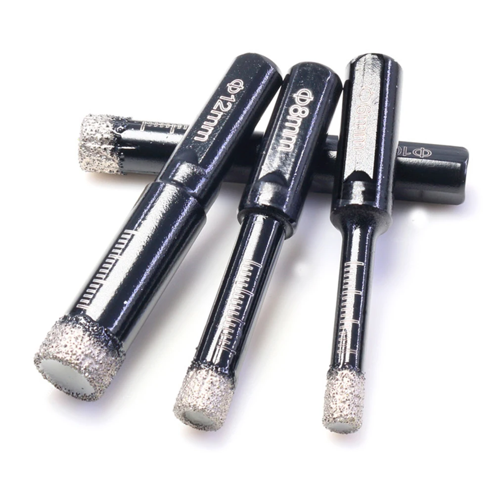 6-12mm Dry Brazed Diamond Drill Bit Triangular Shank Brazing Hole Opener For Drilling Ceramic Granite Marble Masonry Concrete
6-12mm Dry Brazed Diamond Drill Bit Triangular Shank Brazing Hole Opener For Drilling Ceramic Granite Marble Masonry Concrete