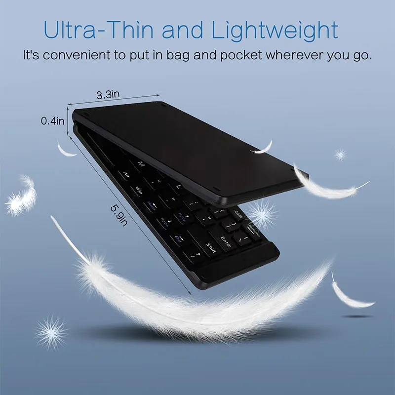 Mini Portable KB04 Bluetooth-compatible Wireless Folding Smartphones Keyboard Ultra-Thin Keypad For ipad Computer Tablet Phone
Mini Portable KB04 Bluetooth-compatible Wireless Folding Smartphones Keyboard Ultra-Thin Keypad For ipad Computer Tablet Phone