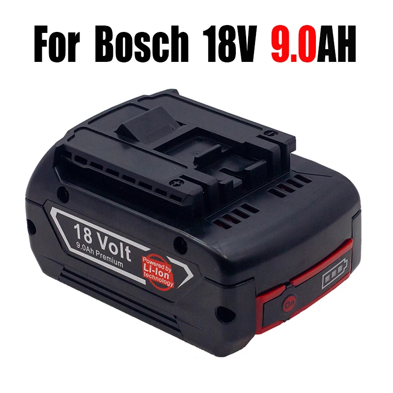 

18 в 180 Ач сменный электроинструмент Bosch BAT609 BAT618 BAT614 GCB GSS BSH180 GSR GSB RHH JSH комплект зарядного устройства для литий-ионного аккумулятора