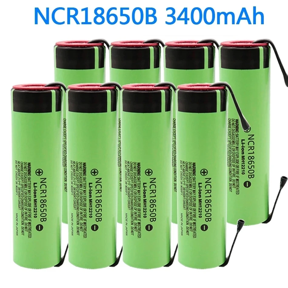 100% original NCR18650B 3.7V 3400mAh 18650 rechargeable lithium battery for 18650 battery + DIY nickel piece
100% original NCR18650B 3.7V 3400mAh 18650 rechargeable lithium battery for 18650 battery + DIY nickel piece