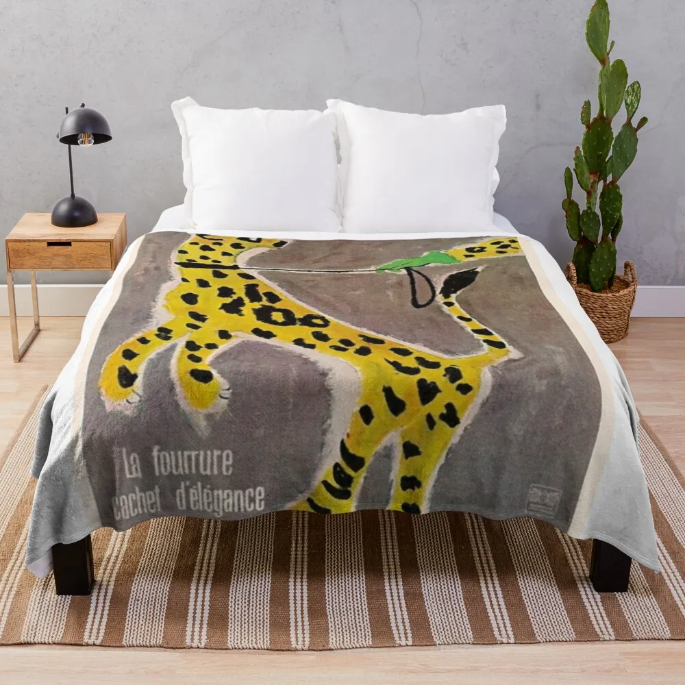 Vintage Furrier Poster Ad, Leopard Throw Blanket Fur Blankets Hair Blanket Luxury Thicken Blanket Summer Blanket
Vintage Furrier Poster Ad, Leopard Throw Blanket Fur Blankets Hair Blanket Luxury Thicken Blanket Summer Blanket