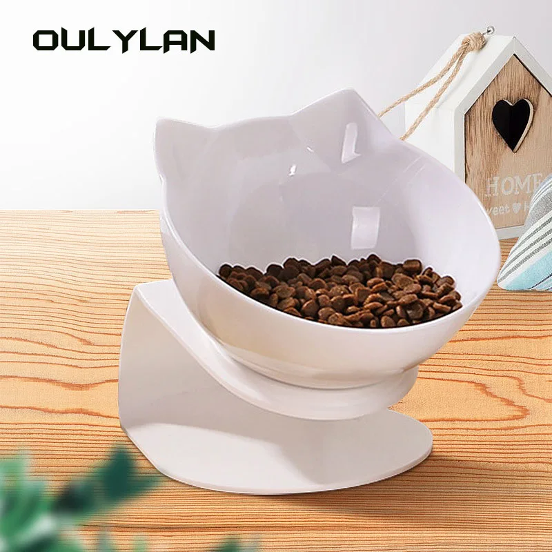 Oulylan Cat Raised Stand Feeding Bowl Transparent Plastic Pet Food Water Feeder Bowl 15° Tilted Design Neck Guard for Cats Dogs
Oulylan Cat Raised Stand Feeding Bowl Transparent Plastic Pet Food Water Feeder Bowl 15° Tilted Design Neck Guard for Cats Dogs